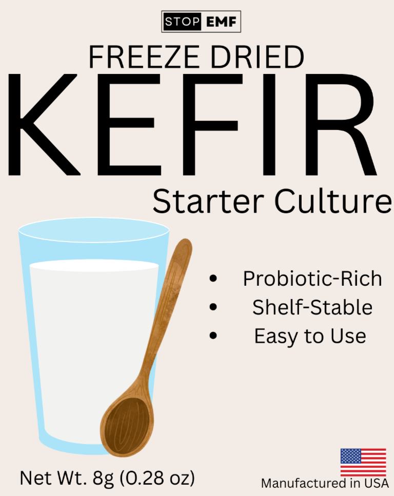 freeze dried kefir starter culture is probiotic and gut-friendly for your microbiome