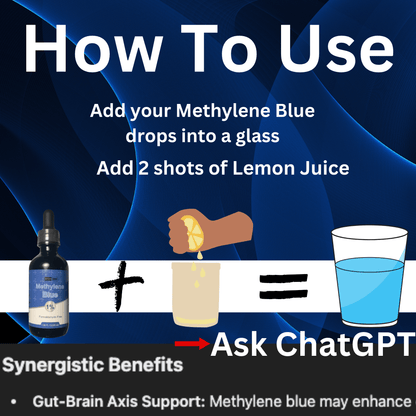 Methylene Blue Supplement, antioxidant support, cognitive function, health benefits.