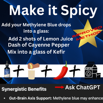 Methylene Blue Supplement, antioxidant support, cognitive function, health benefits.